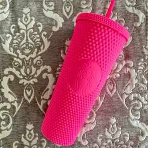 BNWT 😍 Starbucks Pink Studded Cold Cup Tumbler